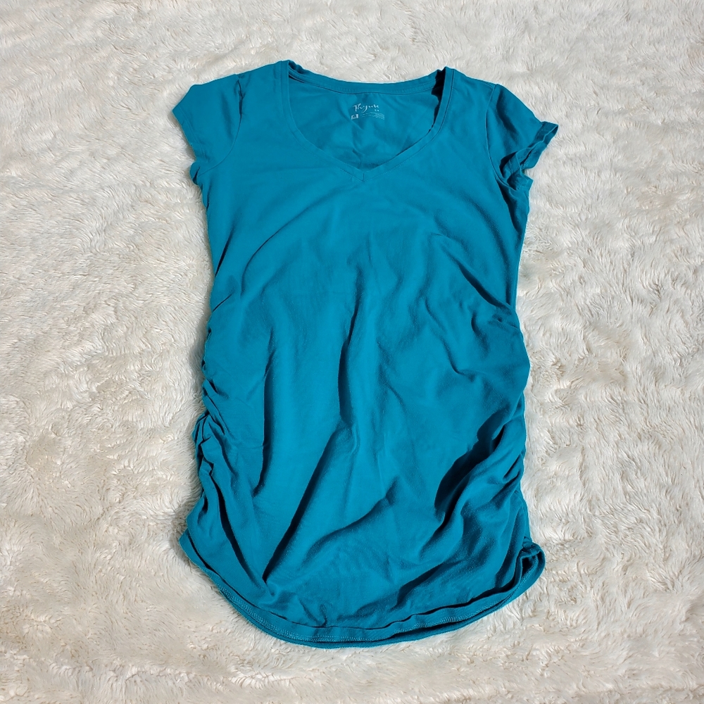 Thyme Maternity Shirt Dress. Small. Teal. EUC